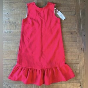 Vineyard vines red drop waist party dress